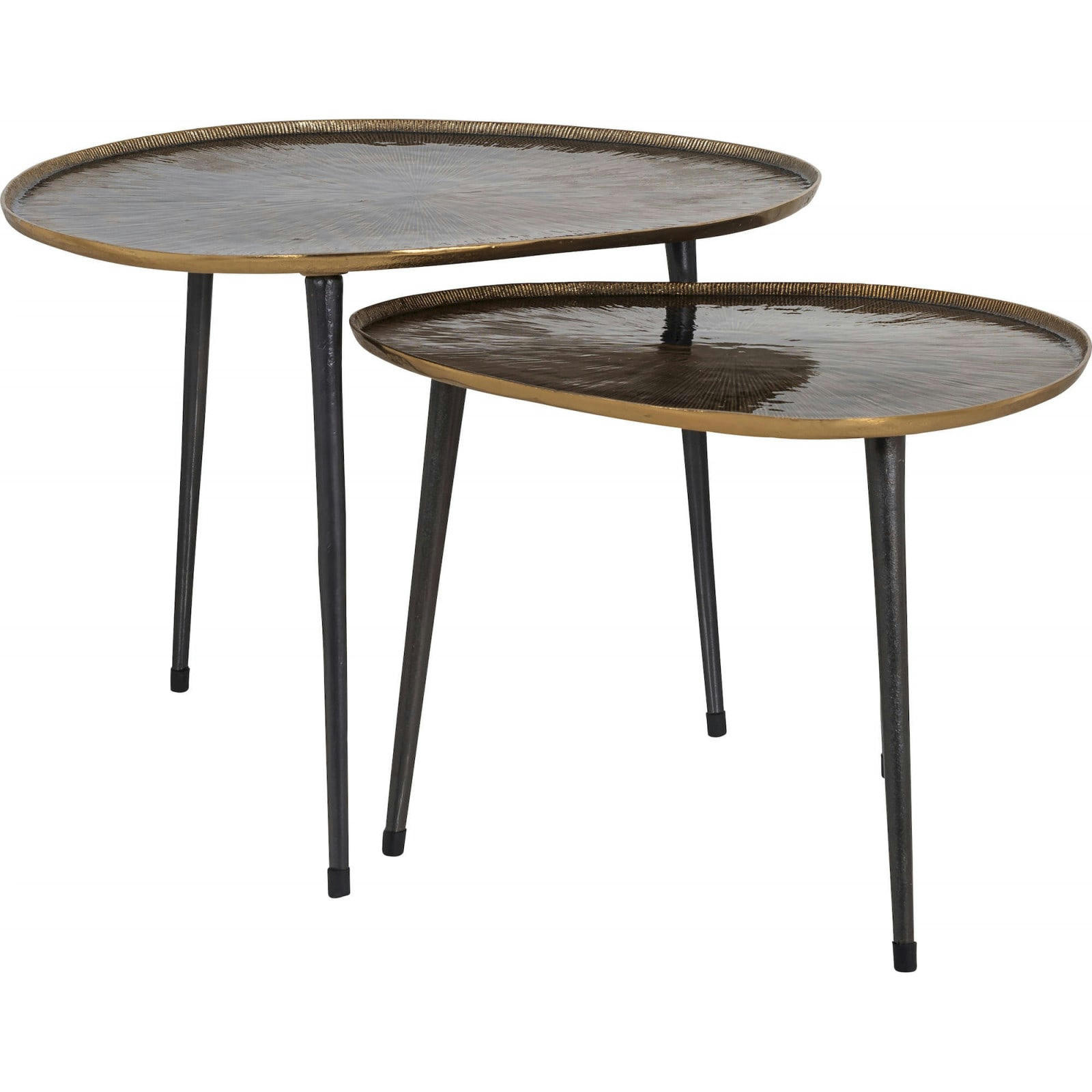 CHANDON - Tables gigognes Aluminium Or