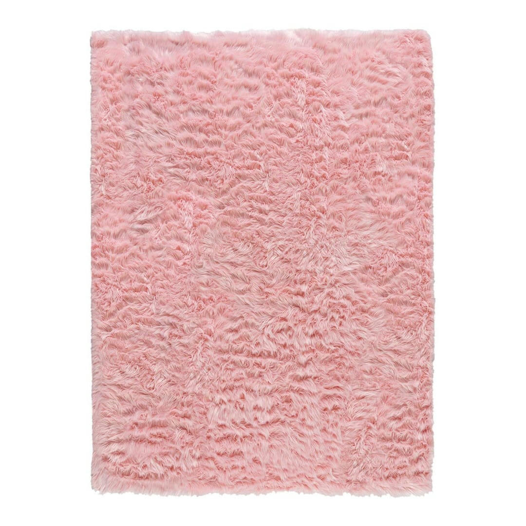 SHEEPSKIN - Tapis   en polyester rose 120x170
