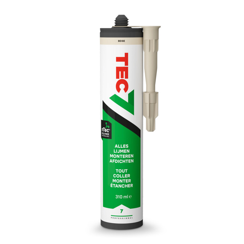 Colle-mastic professionnelle multi-usages beige 0,31 L TEC7