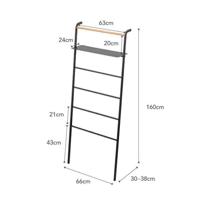 Yamazaki Ladderrek met Plank - Tower - Zwart