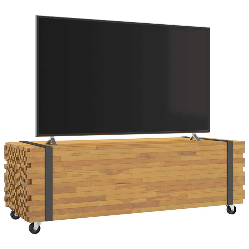 Stolik Kawowy Ława Stół Drewniany 110x45x35 Kółka Do Salonu Do Pokoju
