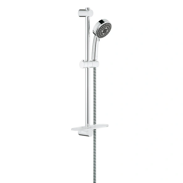 Brausegarnitur »Vitalio Comfort 100«, chromfarben, inkl. Brauseschlauch