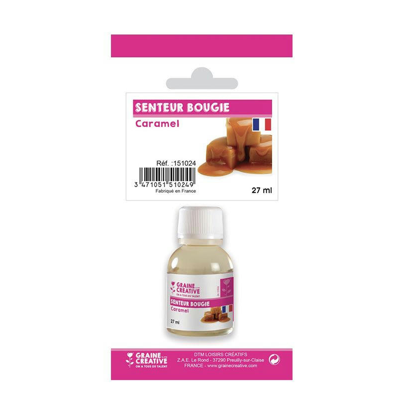 - Parfum pour bougie - senteur Caramel 27 ml