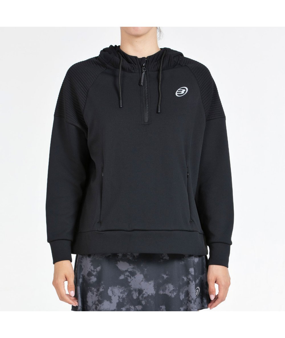 SUDADERA BULLPADEL BATEO NEGRO