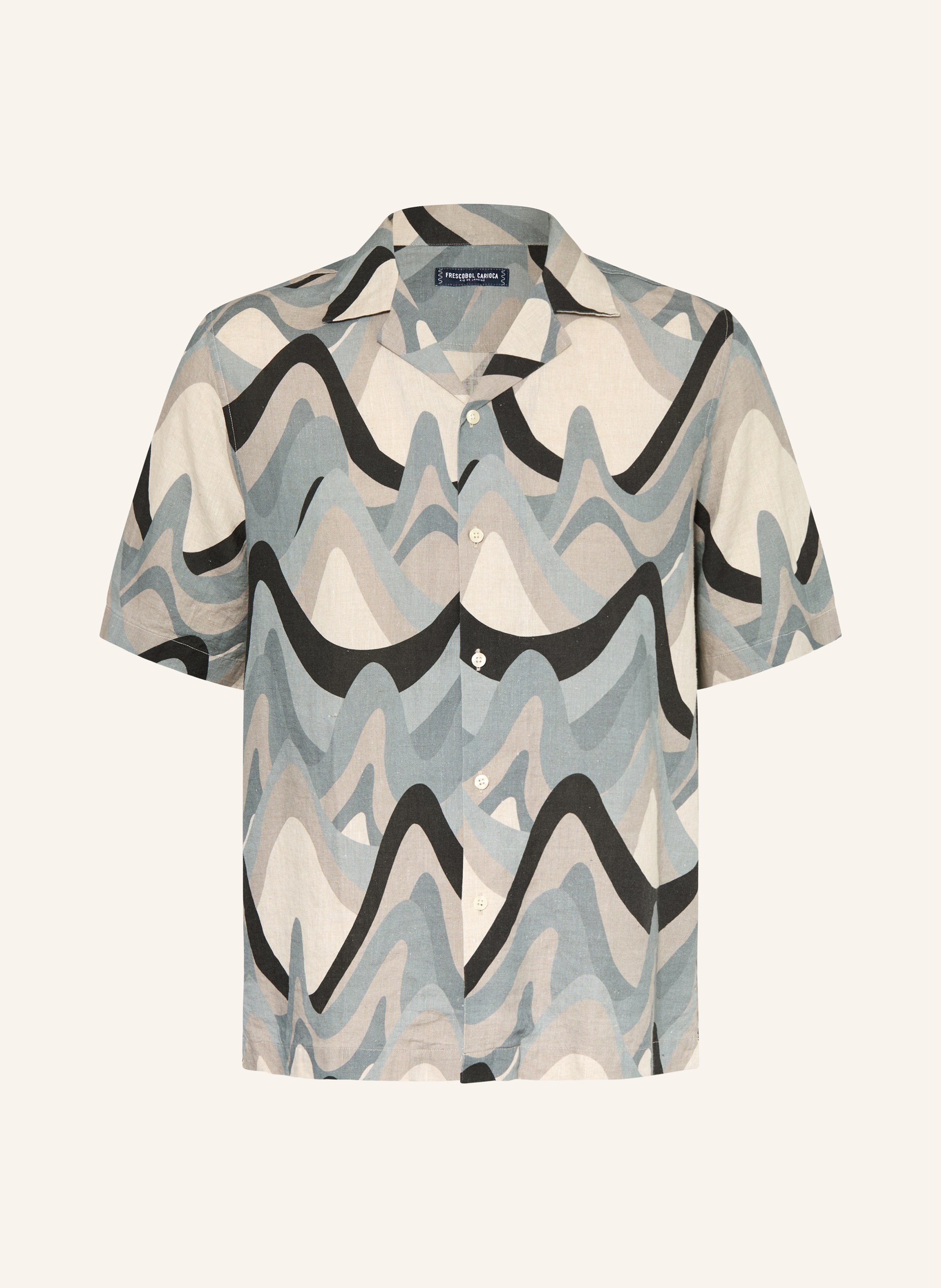 FRESCOBOL CARIOCA Resorthemd ROBERTO Relaxed Fit aus Leinen