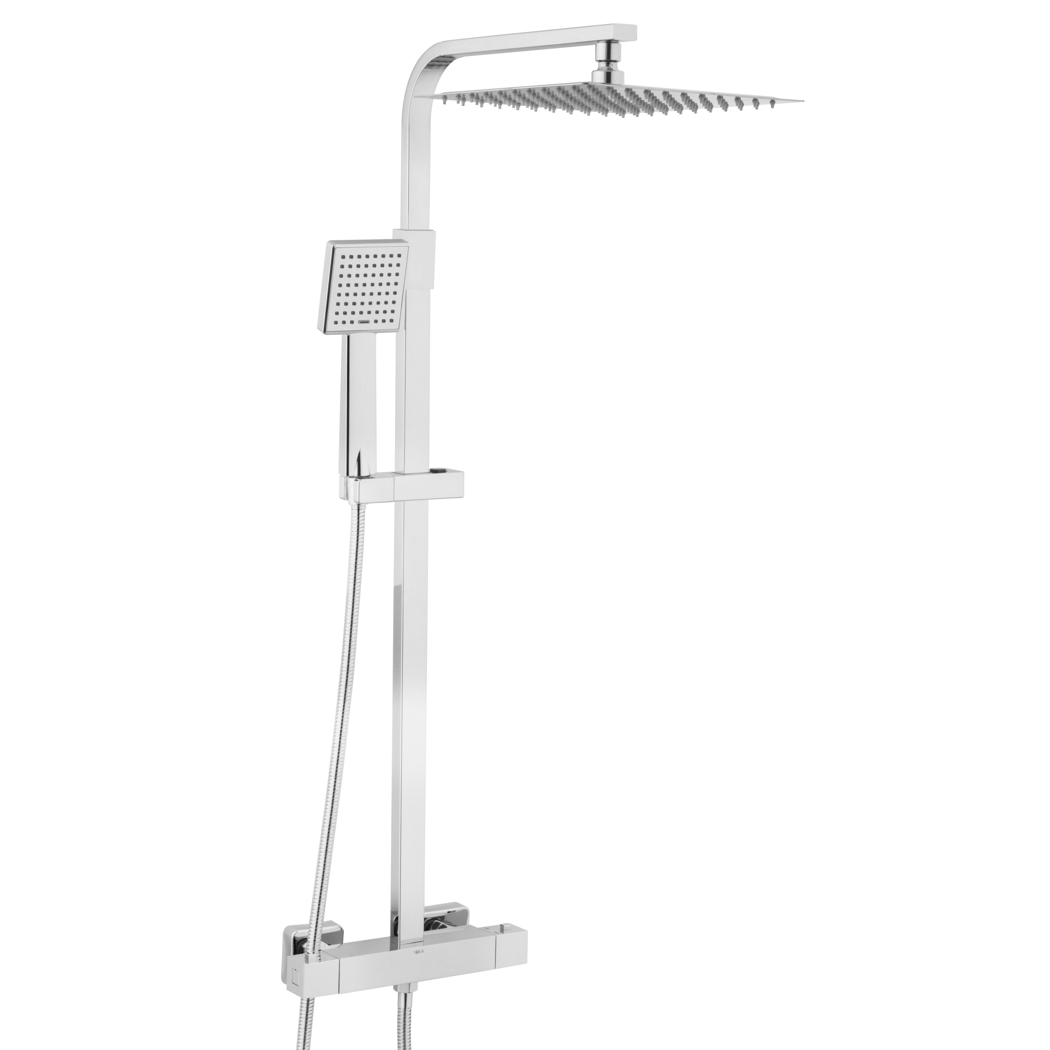 Zestaw prysznicowy GOBA-THERM-25 bateria termostat deszczownica - Yoka Home