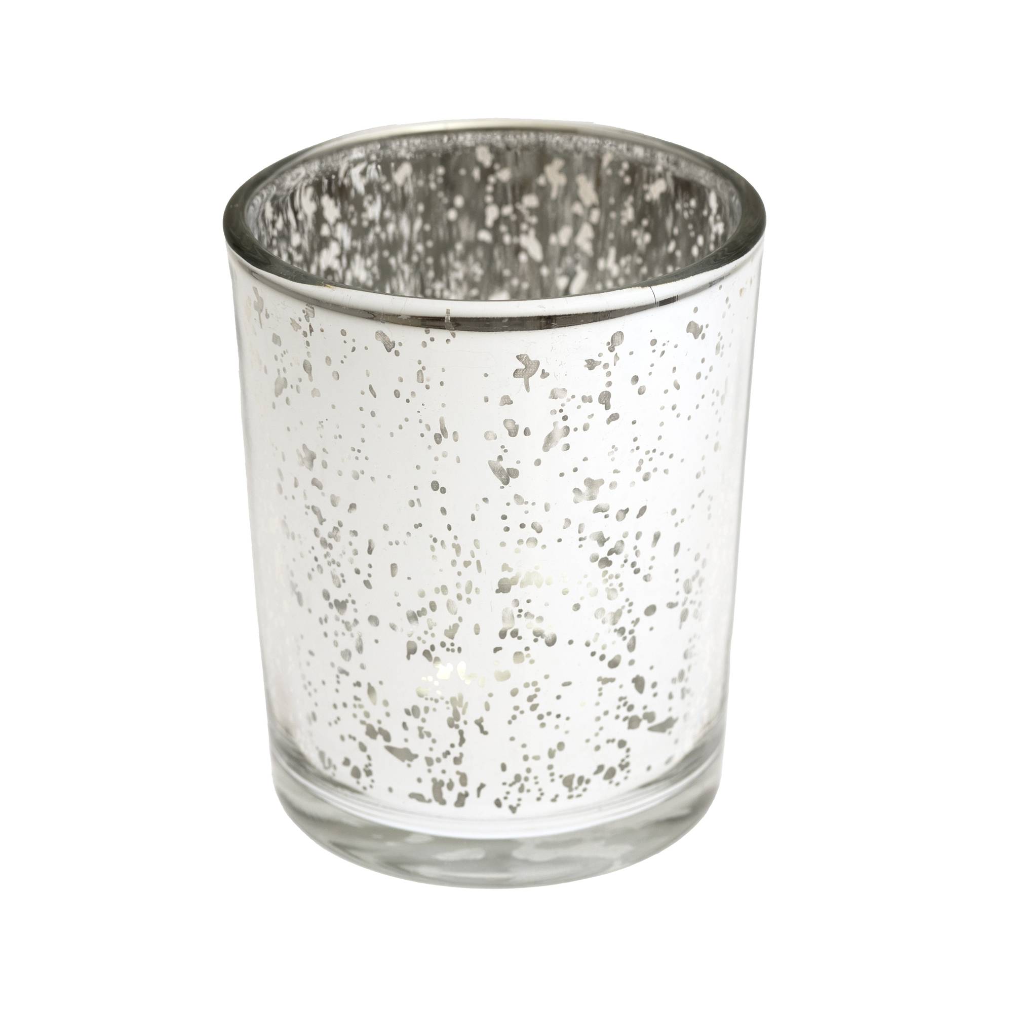 Silver Glass Votive 7cm