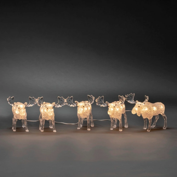 LED-Dekoration, Elche, Höhe: 13 cm, Außentrafo, weiß