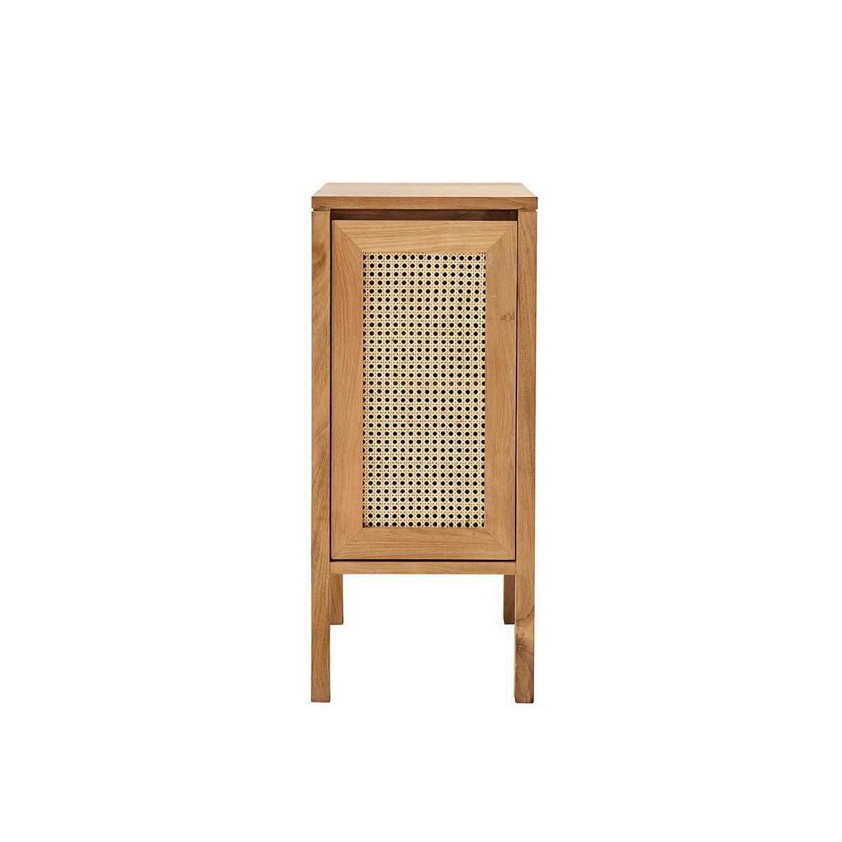 ELIOTT - Lave main en teck massif et cannage 35 cm