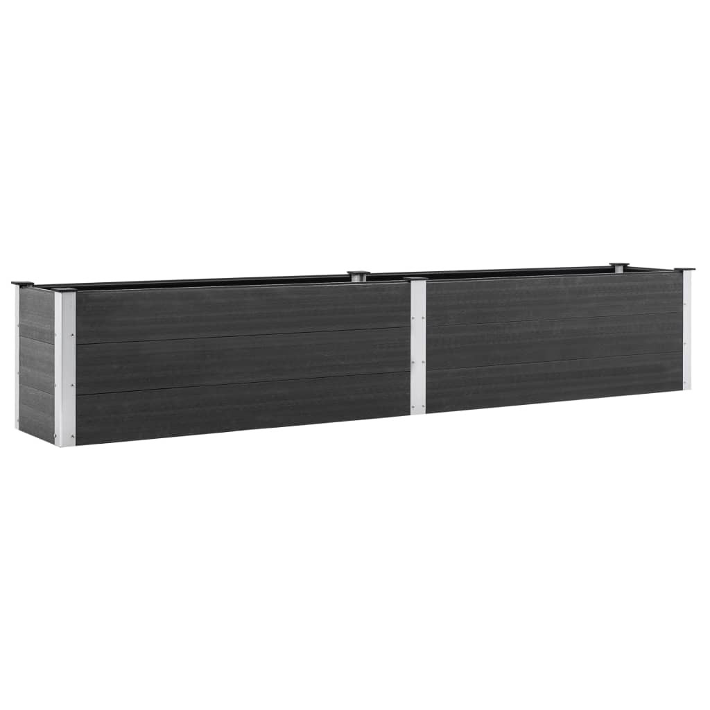 Podniesiona rabatka Szary 200 x 50 x 54 cm Kompozyt vidaXL
