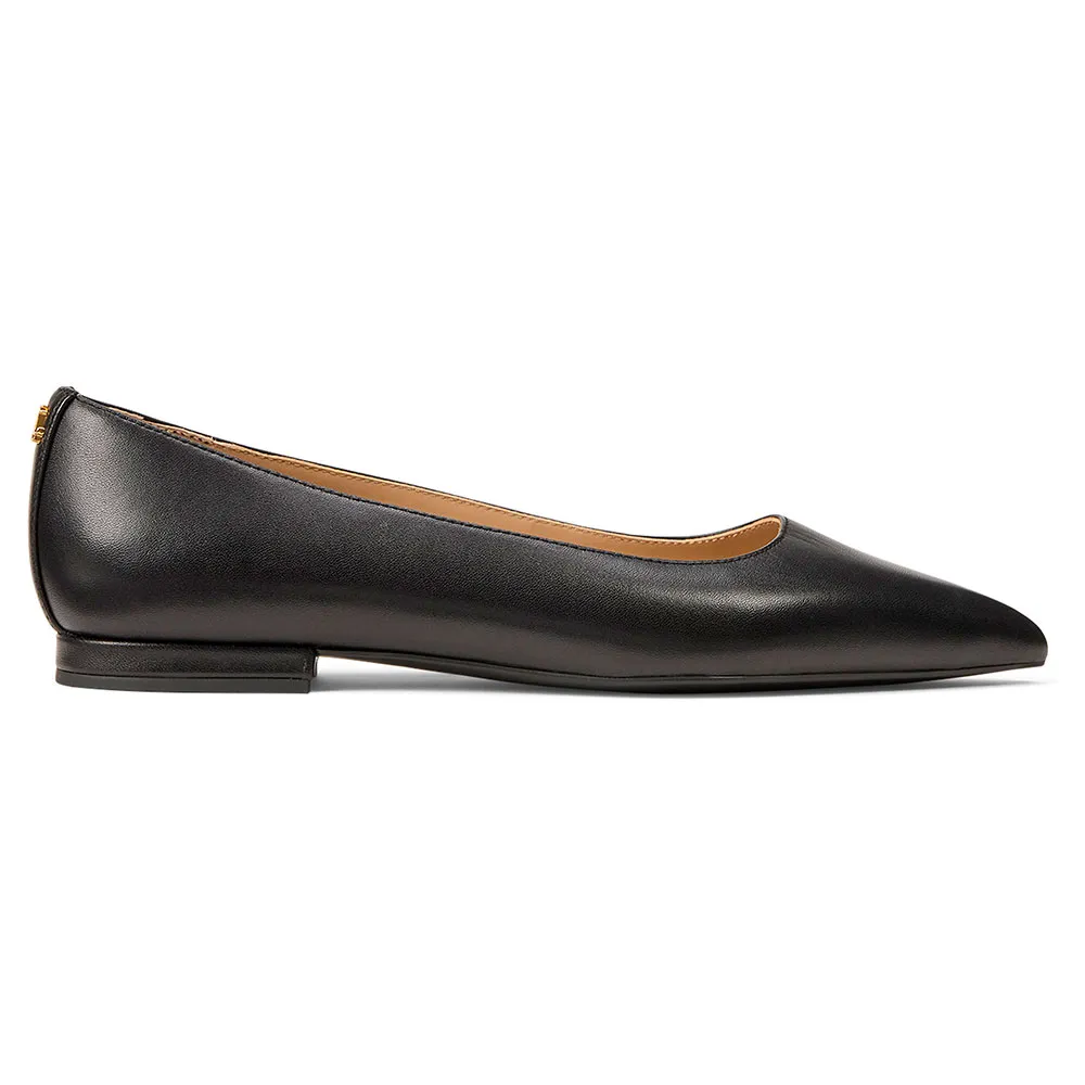 Lauren Londyn Leather ballet pumps