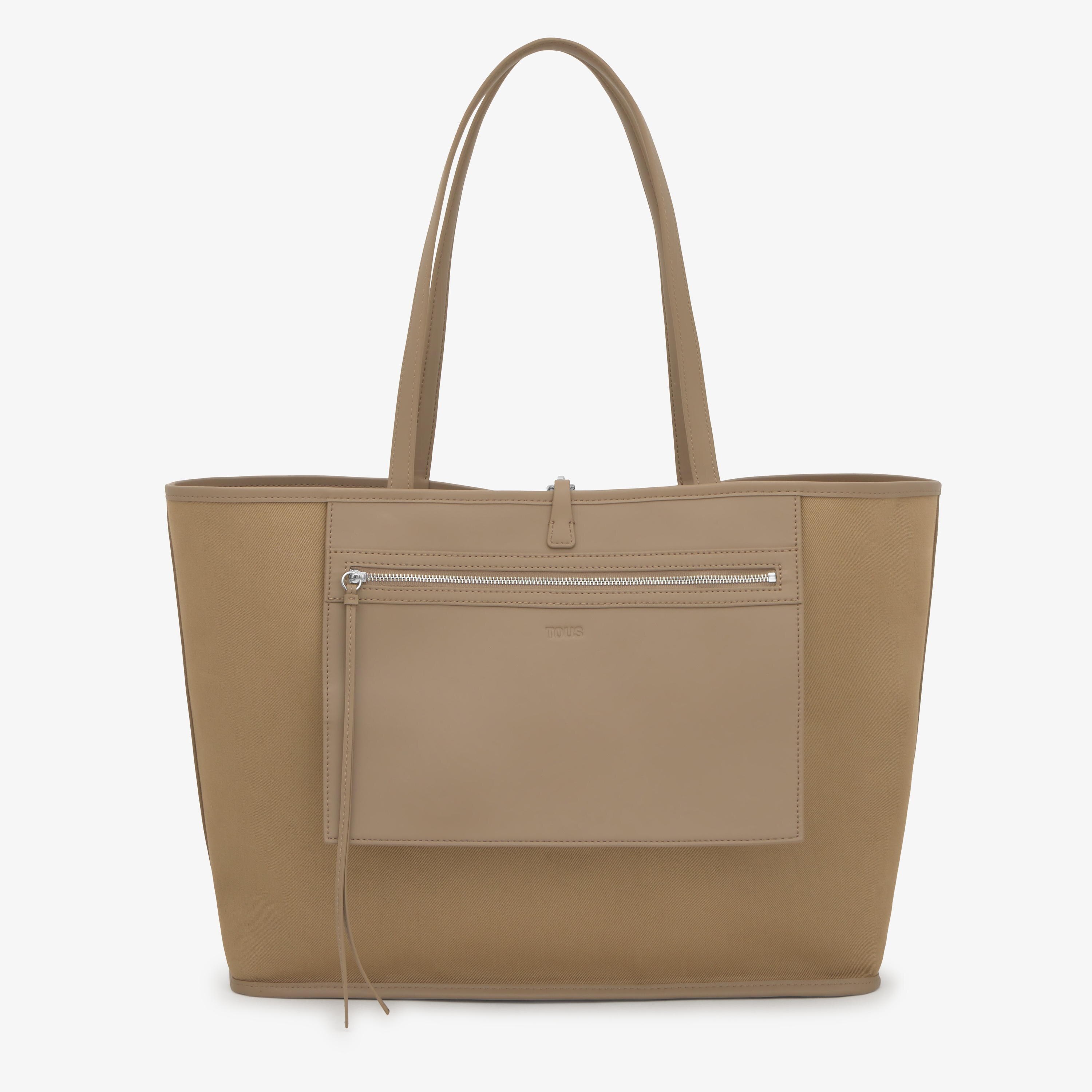 Capazo grande reversible beige TOUS Double Way Bear