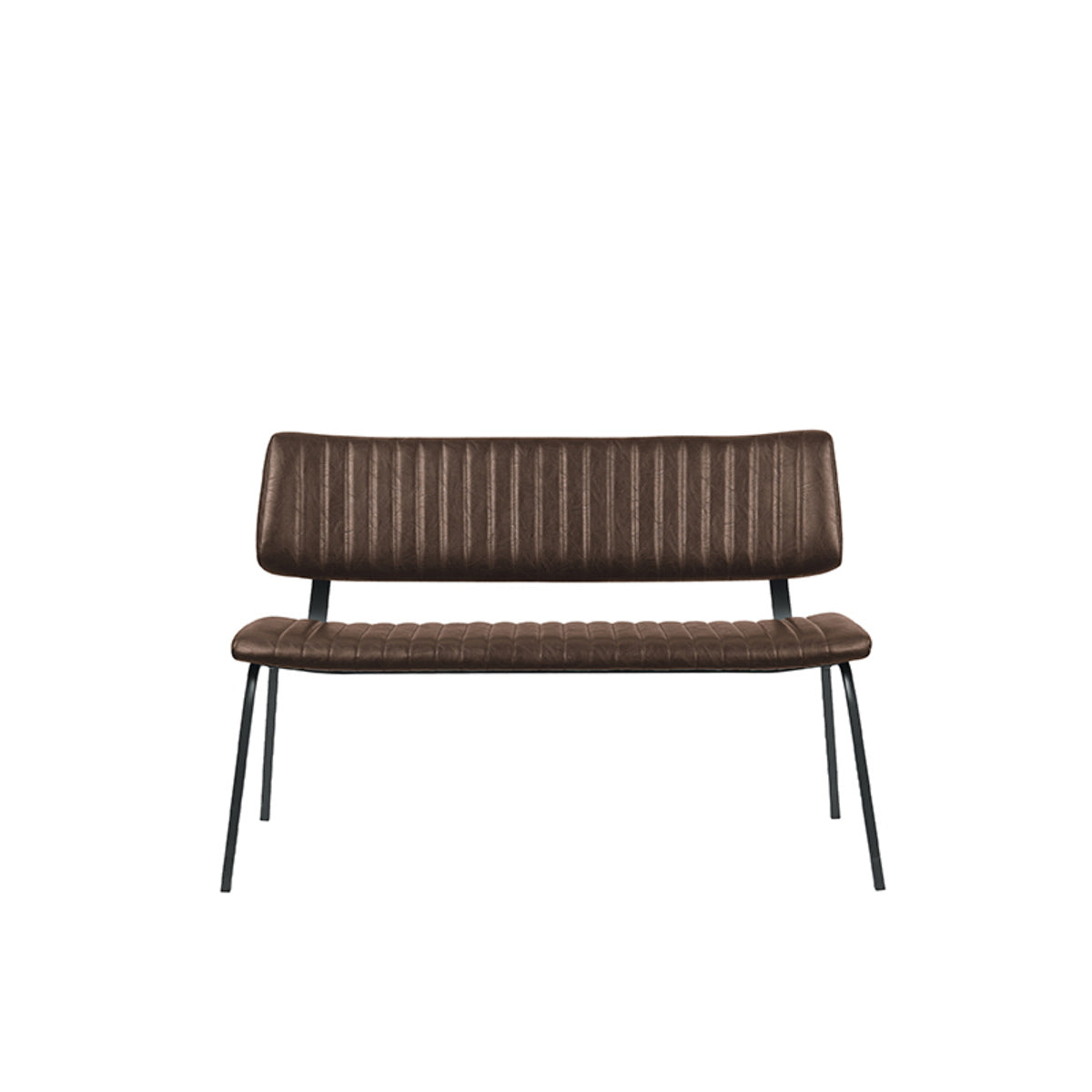 LABEL51 Eetkamerbank Gusto - Bruin PU-Leer - 120x63x81cm