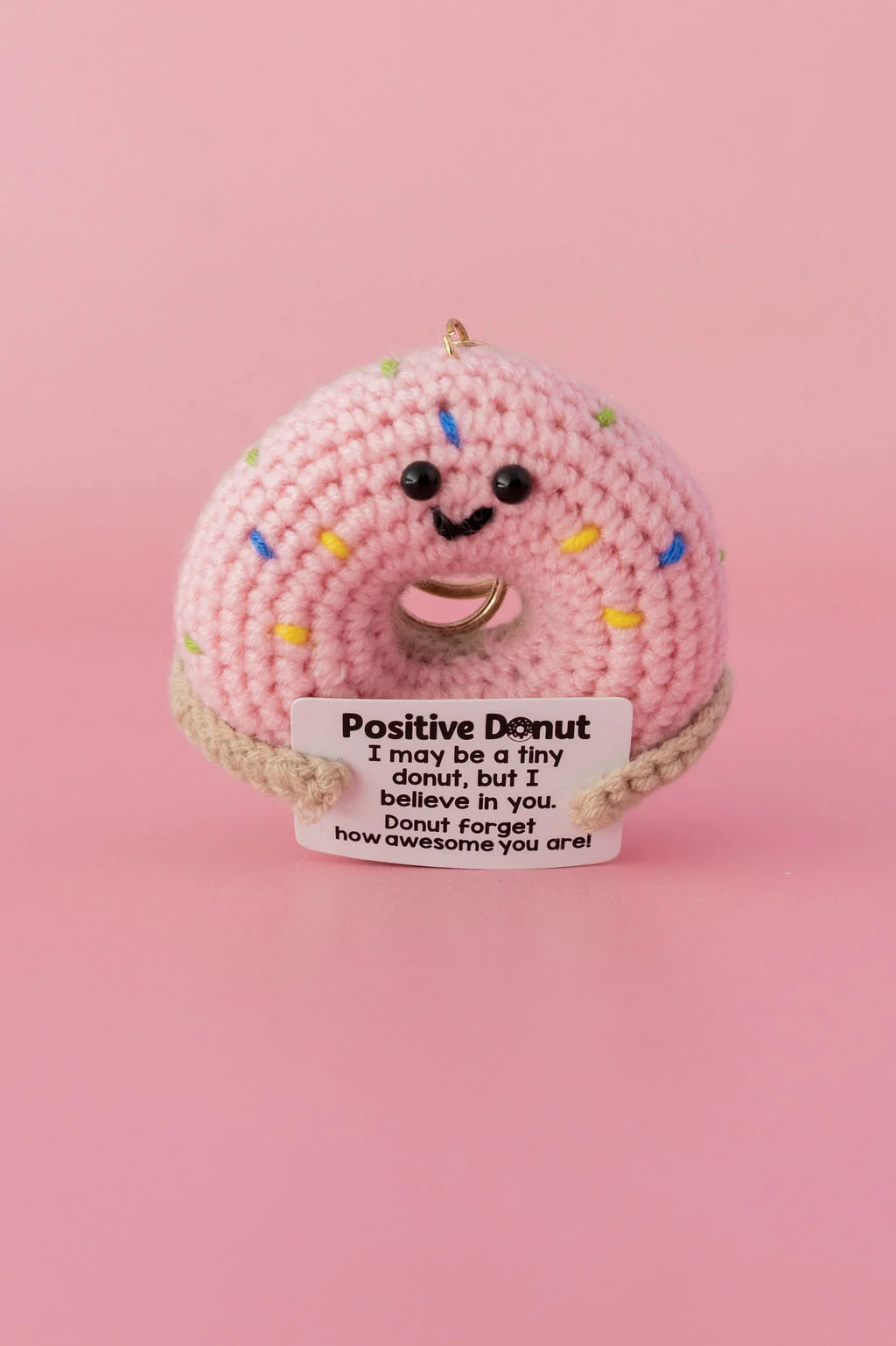 Positive Doughnut Keychain