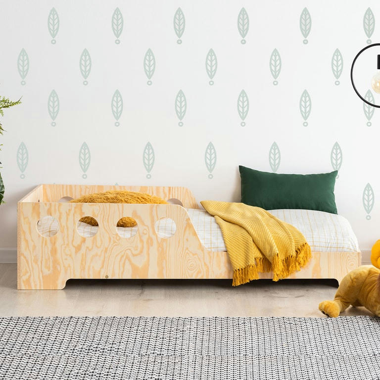 ADRIEN - Lit 90x190 sommier inclus naturel