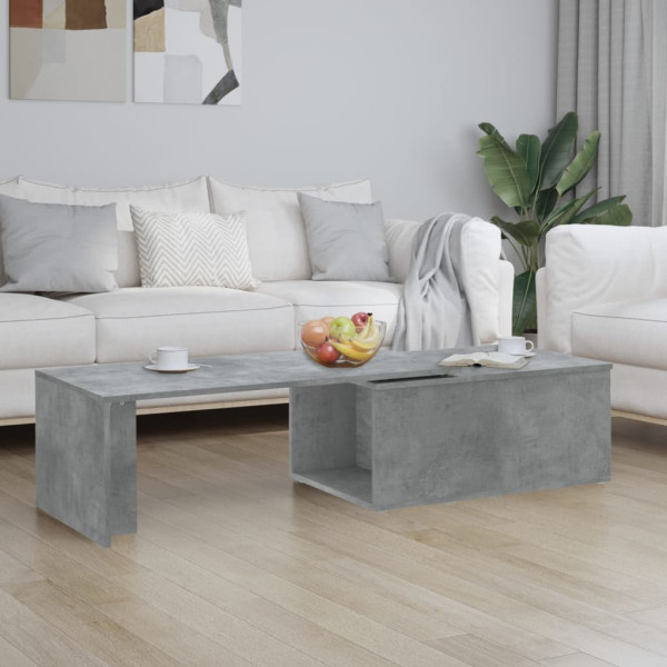 Stolik Kawowy Ława Stół Szary 150x50x35 Do Salonu Do Pokoju