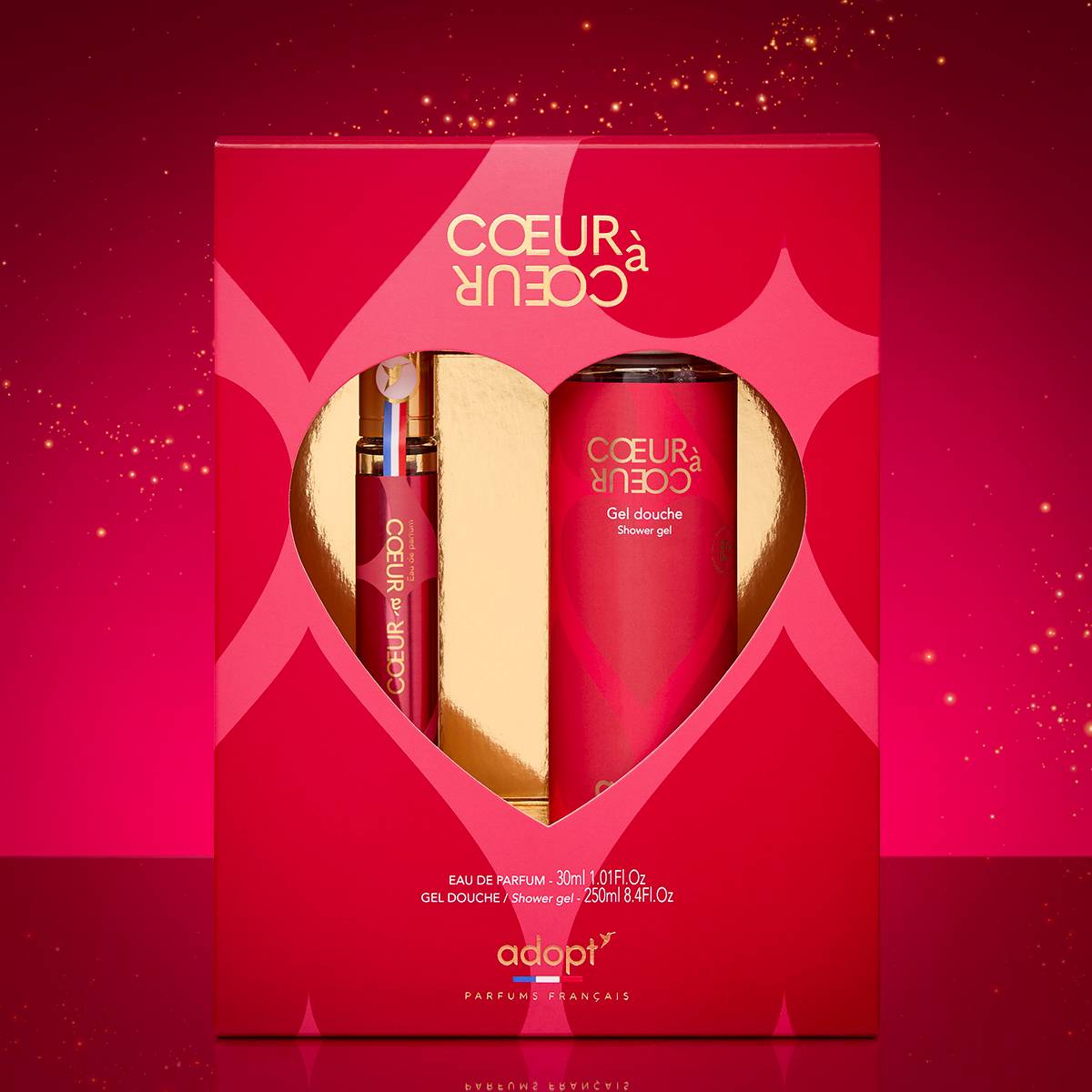 Coeur à coeurCoffret eau de parfum 30 ml   gel douche 250 ml