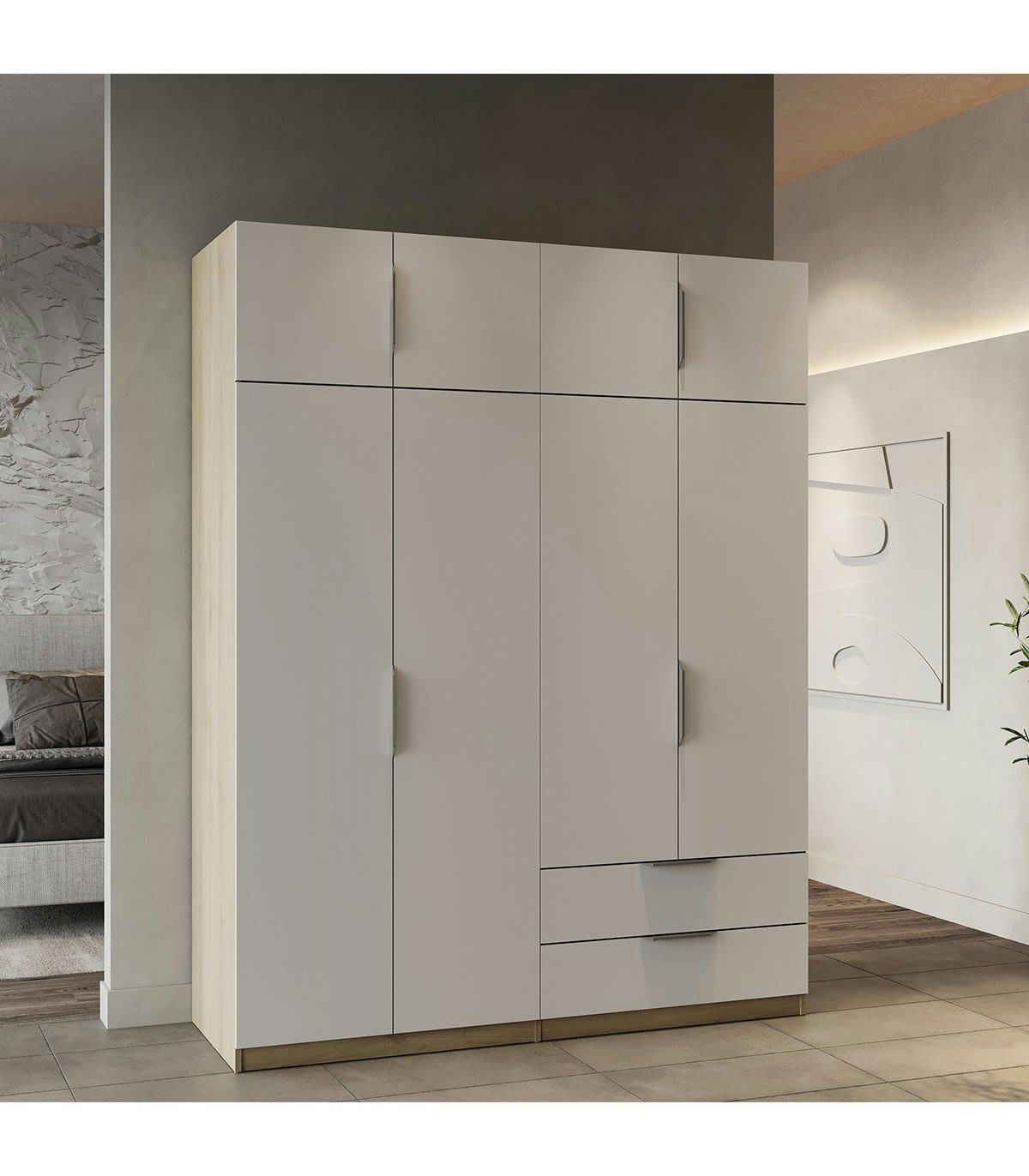 GHOST - Armoire 8 portes et 2 tiroirs - L157,3 cm