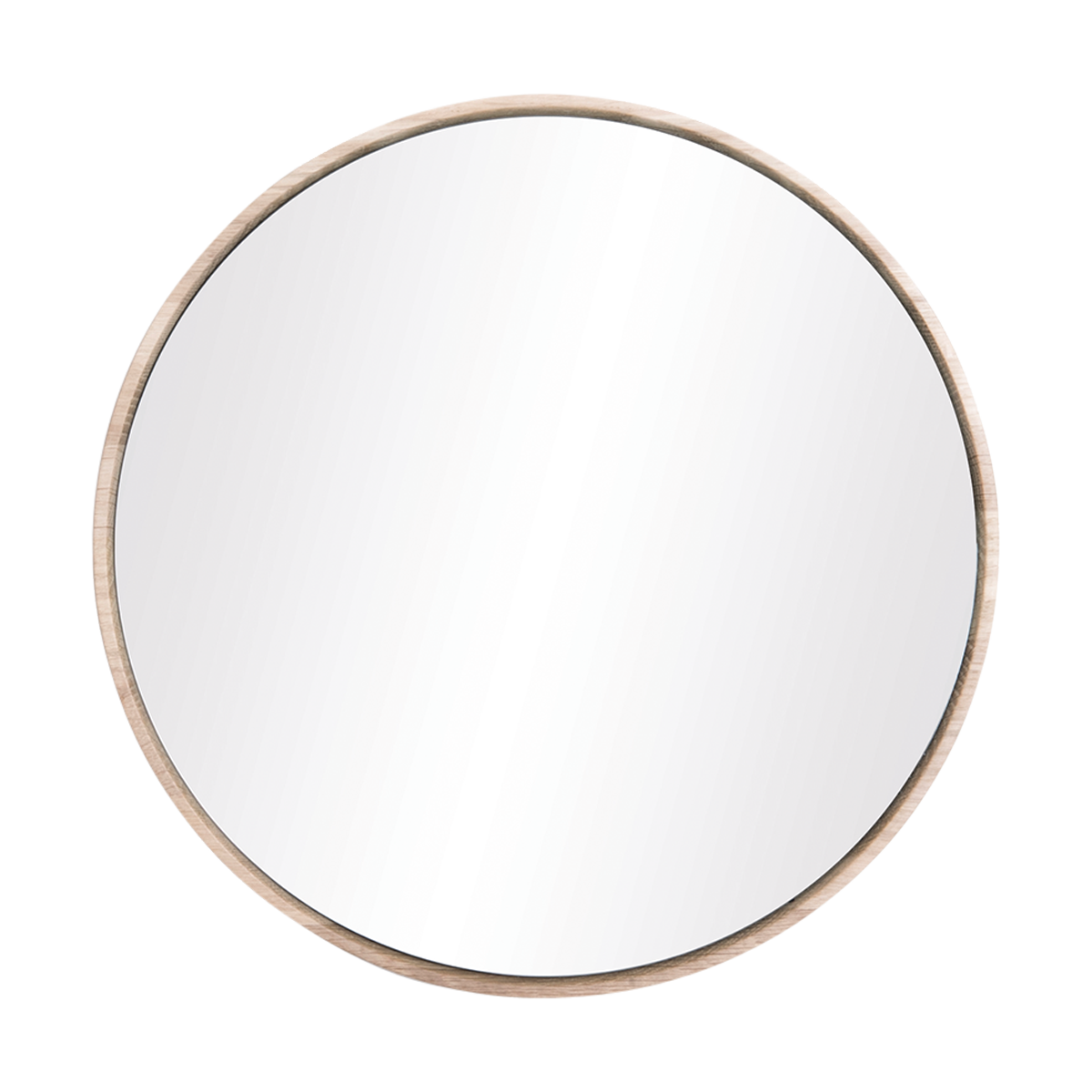 Gazzda Look Mirror Ronde Eikenhouten Wandspiegel Ø 22 cm - Whitewash