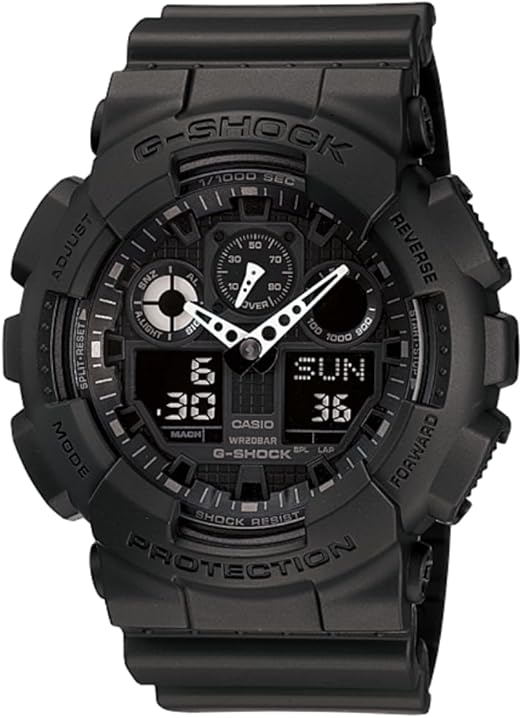 Casio G-Shock GA100-1A1 | Men's Tough Analog-Digital Watch | 200M Water Resistant | Shock & Magnetic Resistant | Sporty & Rugged Design