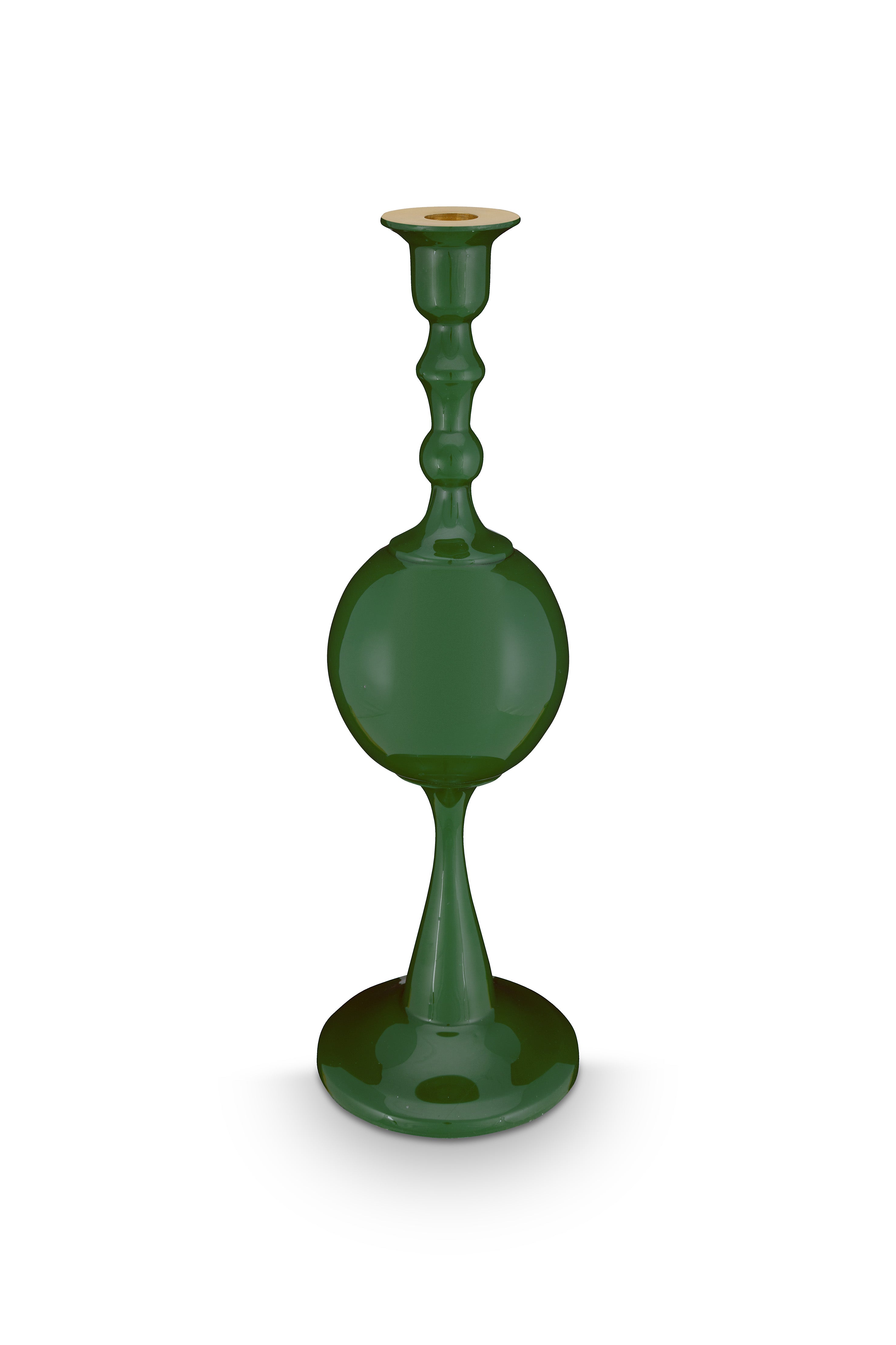 Pip Studio Kaarsenhouder - Aluminium Kandelaar - Woonaccessoires - Donkergroen - 37cm