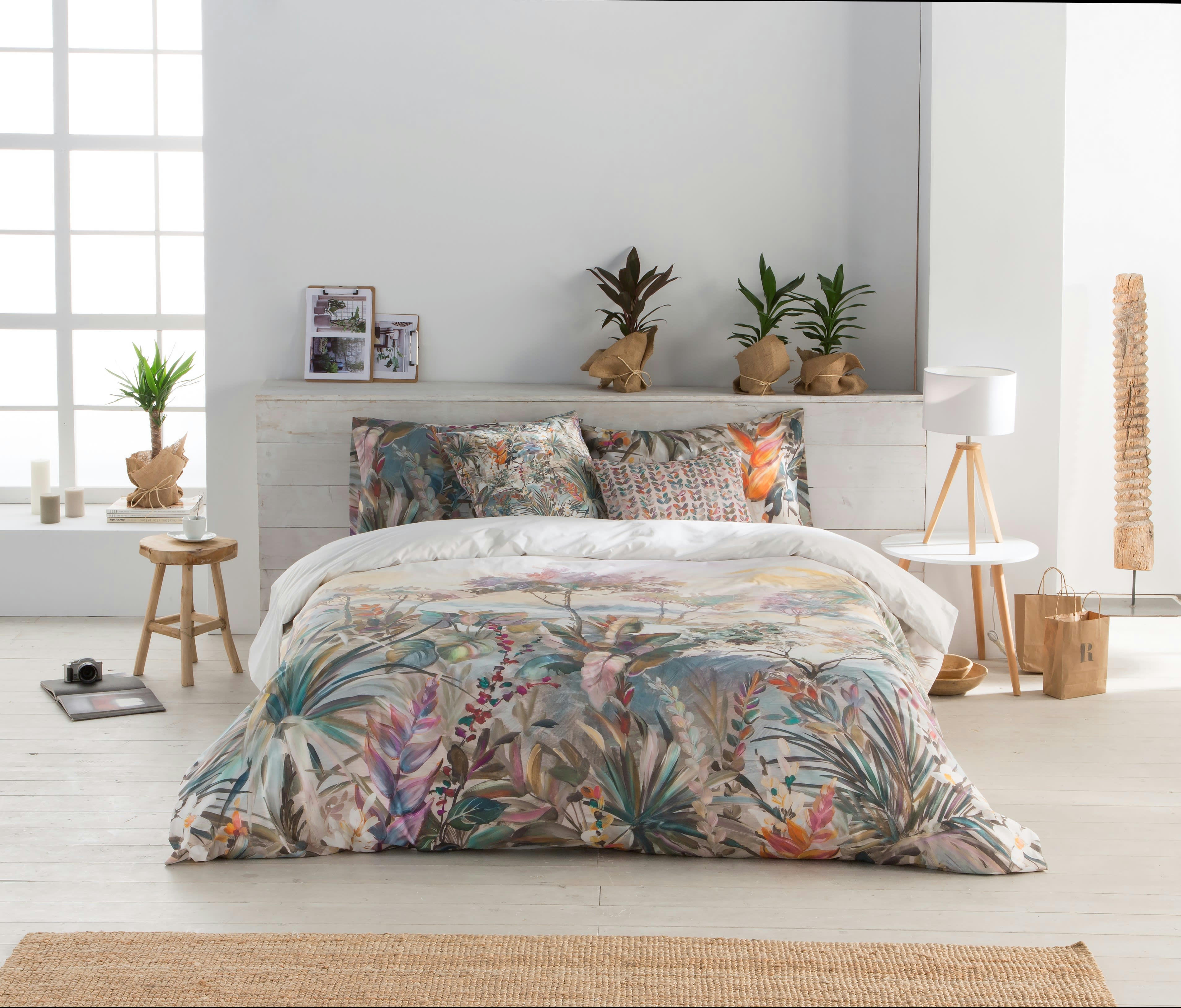 OROTAVA - Housse de couette imprimé en percale Coton Multicolore 150x220 cm