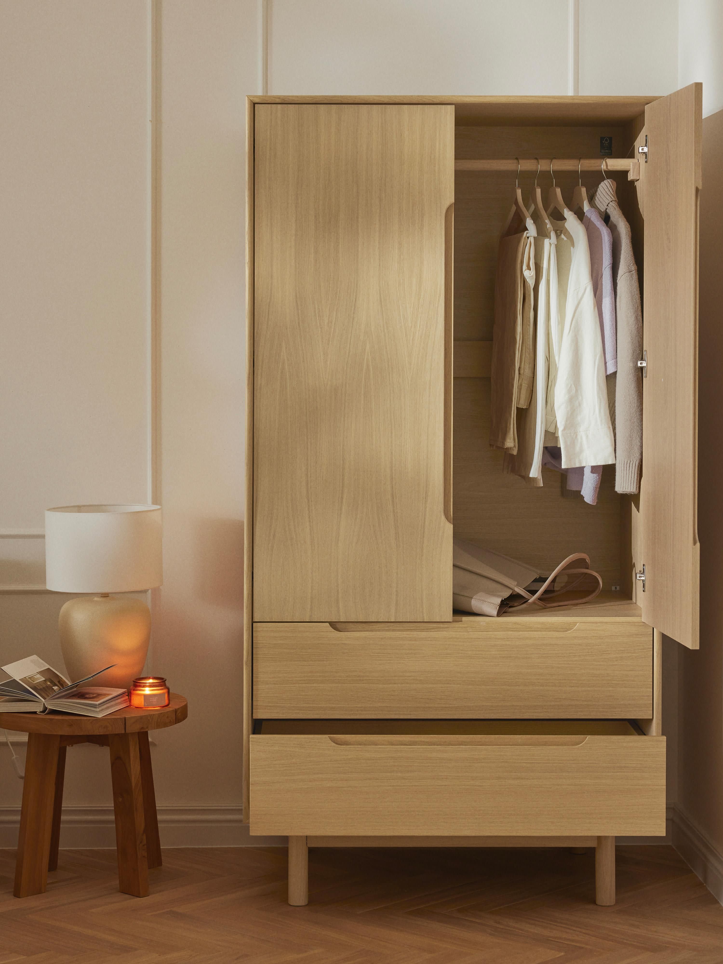 Kleiner Kleiderschrank Cassy, 2-türig