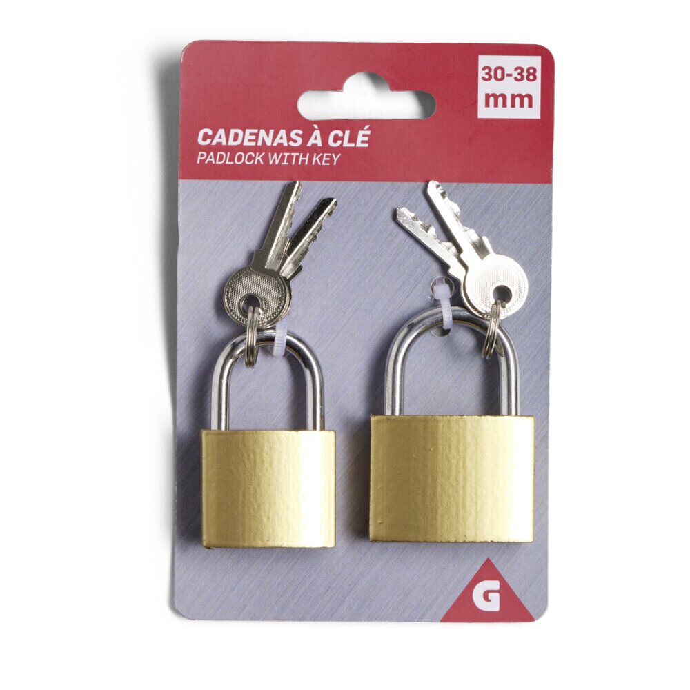 Cadenas à clé x2