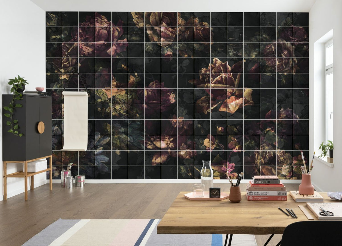 Sanders & Sanders fotobehang bloemen multicolor - 400 x 280 cm - 612075