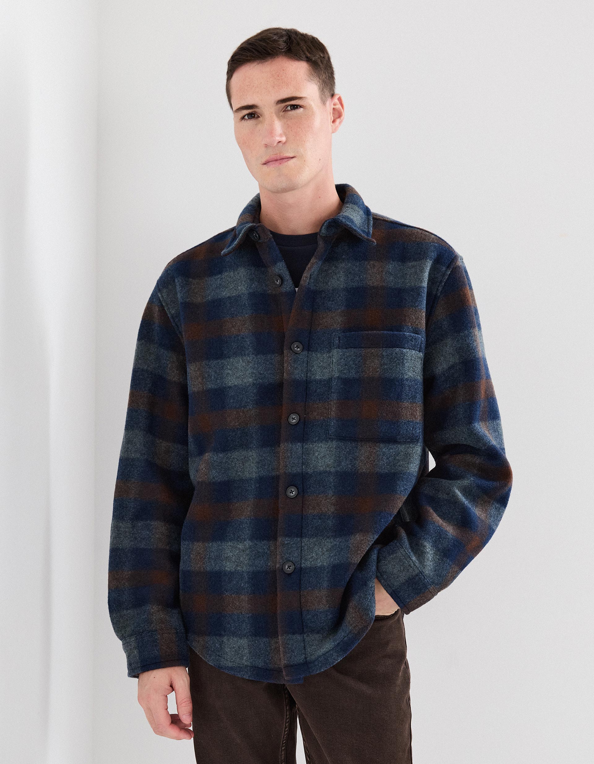 Sobrecamisa, Homem, Azul Escuro