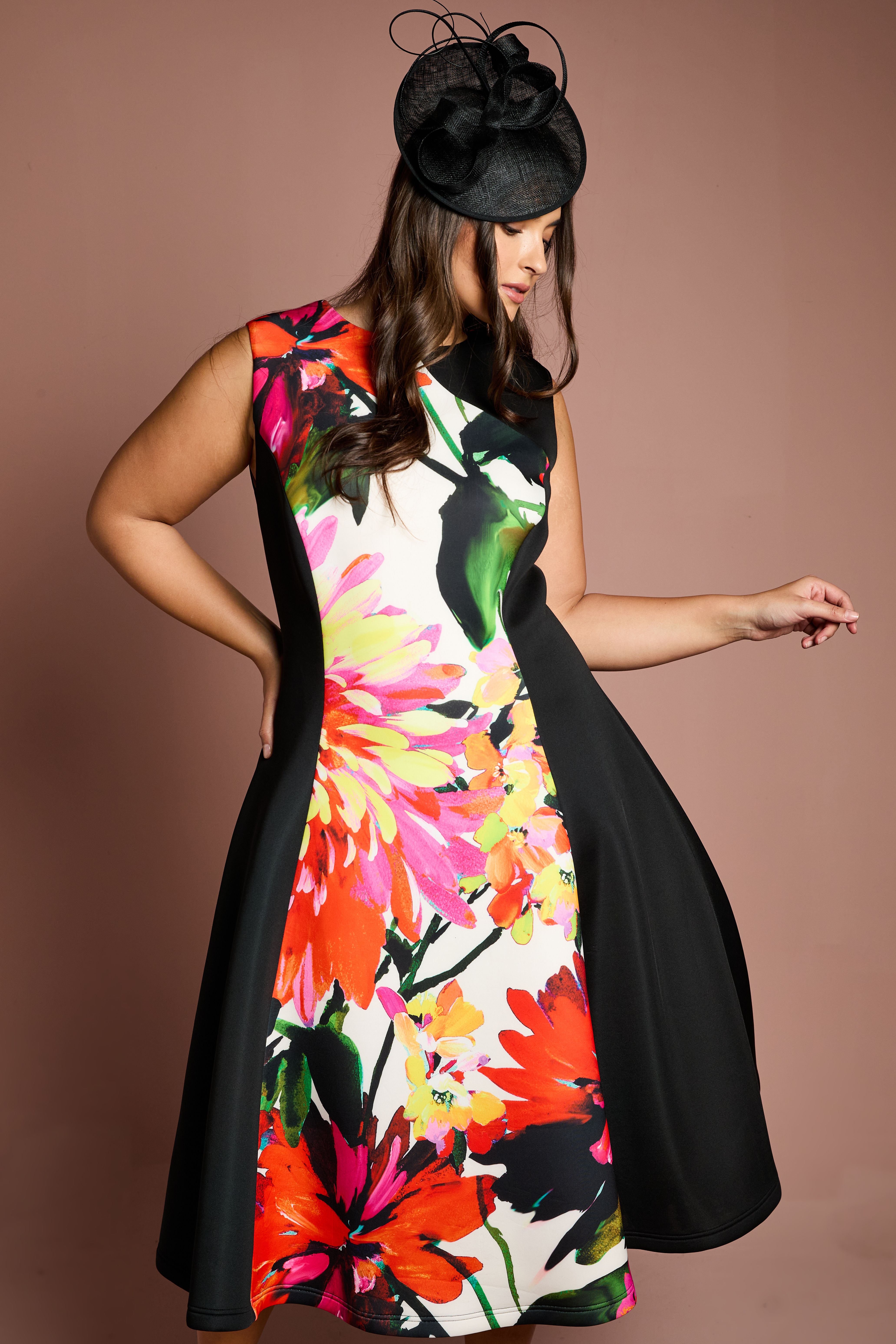 Coast Plus Colour Block Scuba Midi Dress