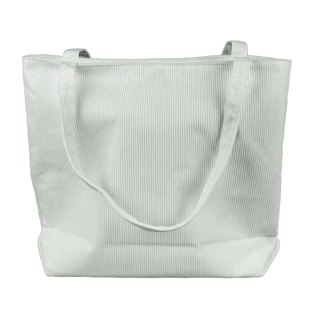 Tote bag velours côtelé 42x12xH35cm (2 modèles)
