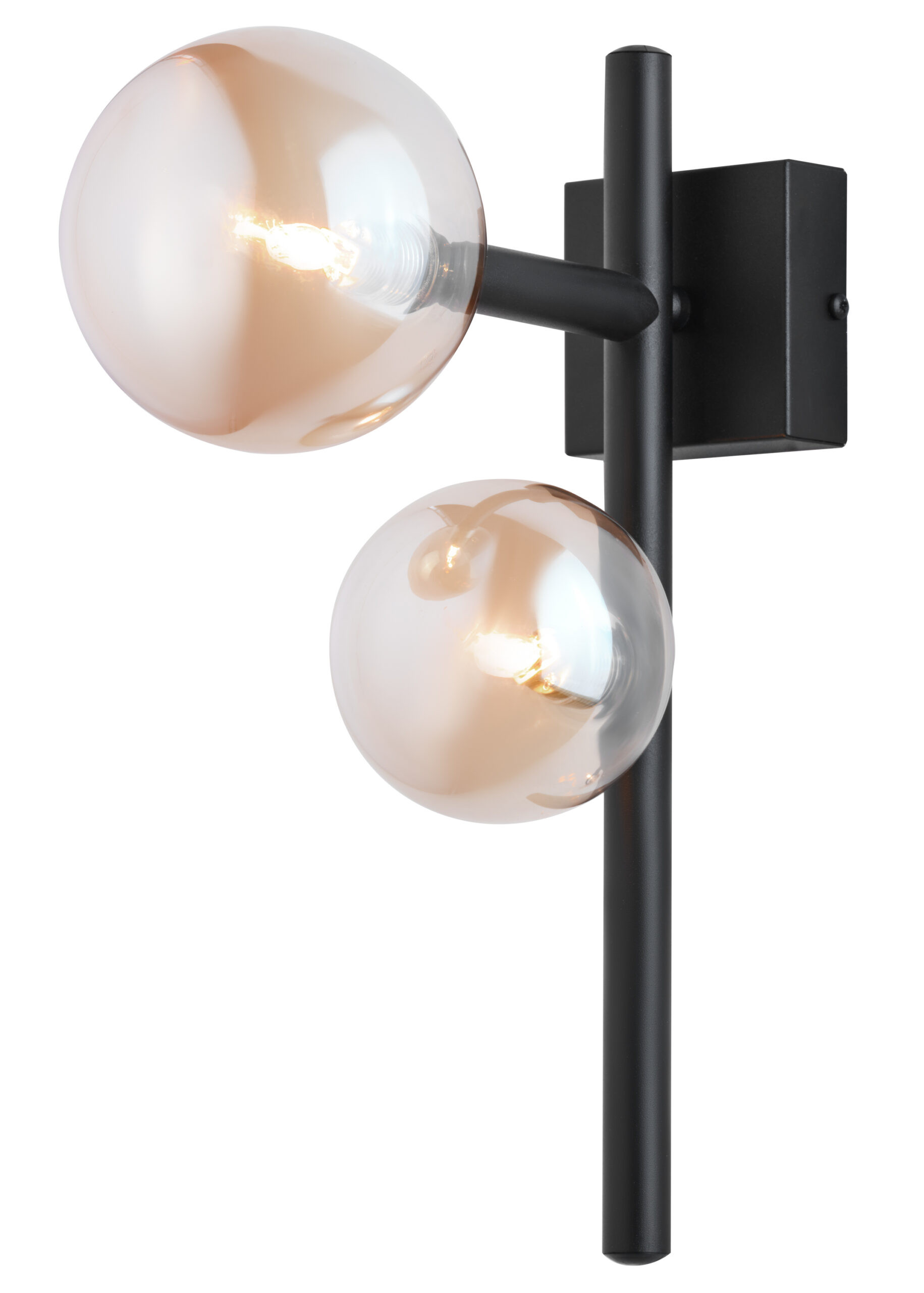 Kinkiet ścienny NEPTUN czarno-bursztynowy 2 x G9 x 14W IP20 Jupiter