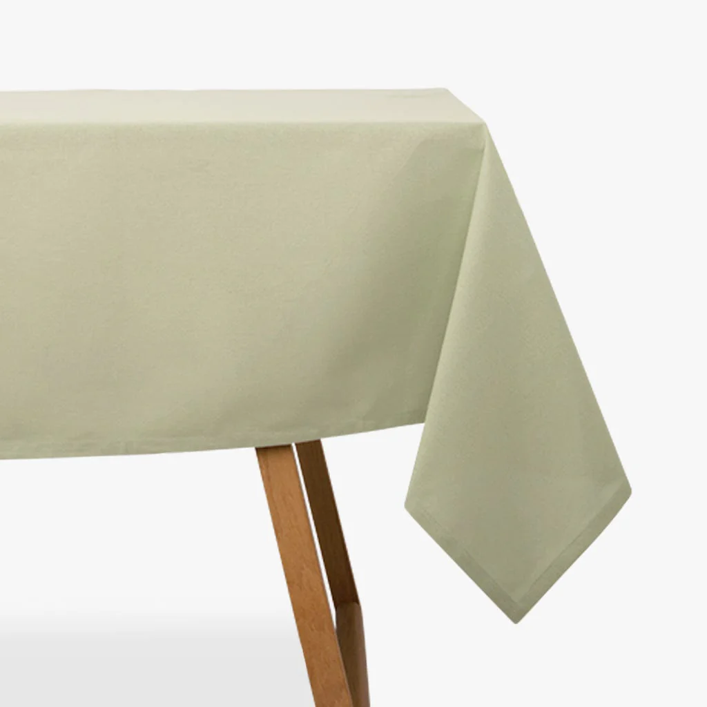 Toalha de Mesa Algodão Retangular Verde Claro 4EVERYDAY