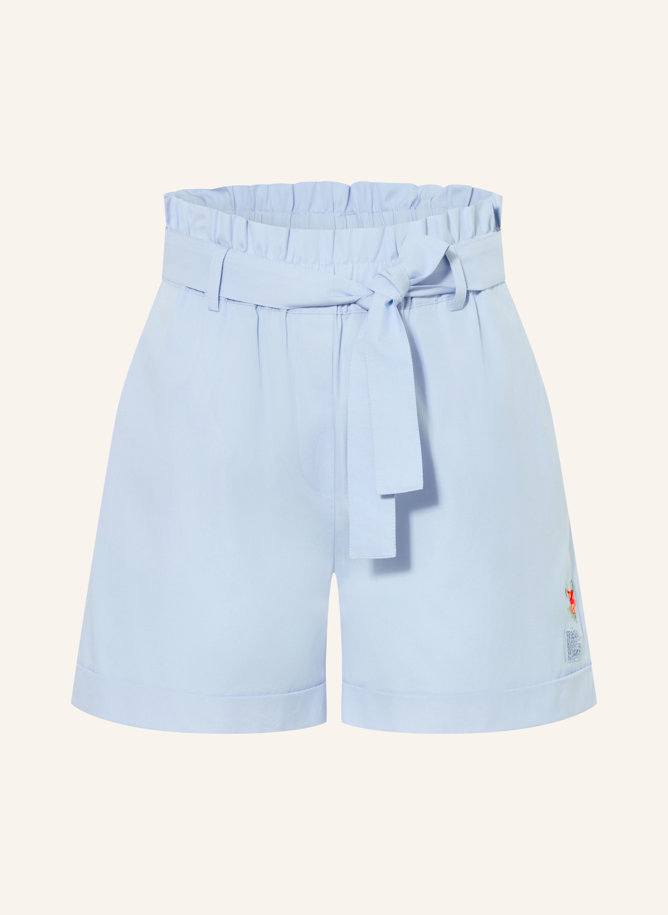 DOLCE & GABBANA Paperbag-Shorts mit Schmucksteinen und Pailletten