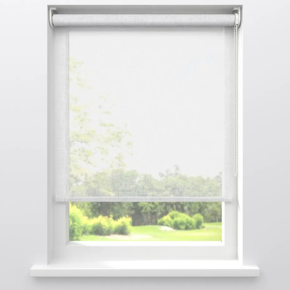Kwantum Rolgordijnen | Fenstr Rolgordijn Febe  Transparant Wit