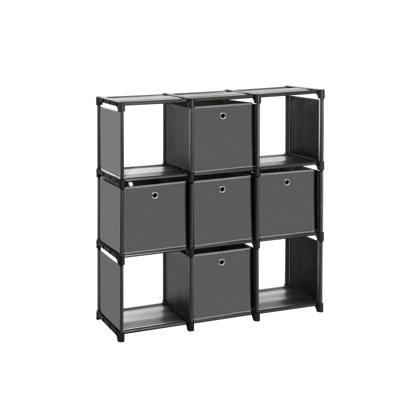 Étagère 5 boîtes noir