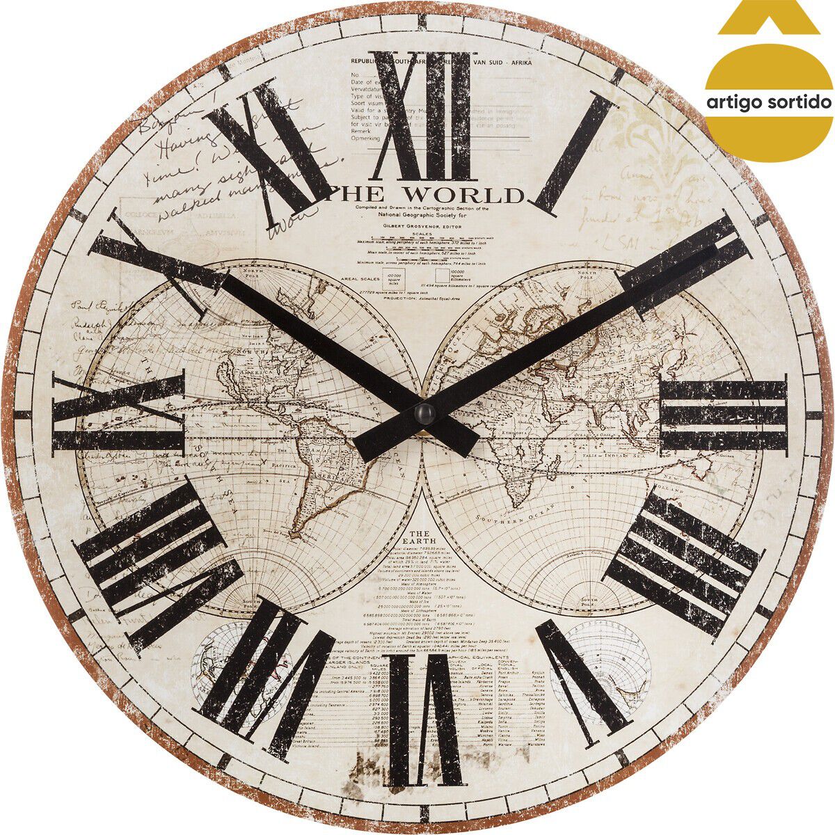 Relógio decorativo de parede28cm