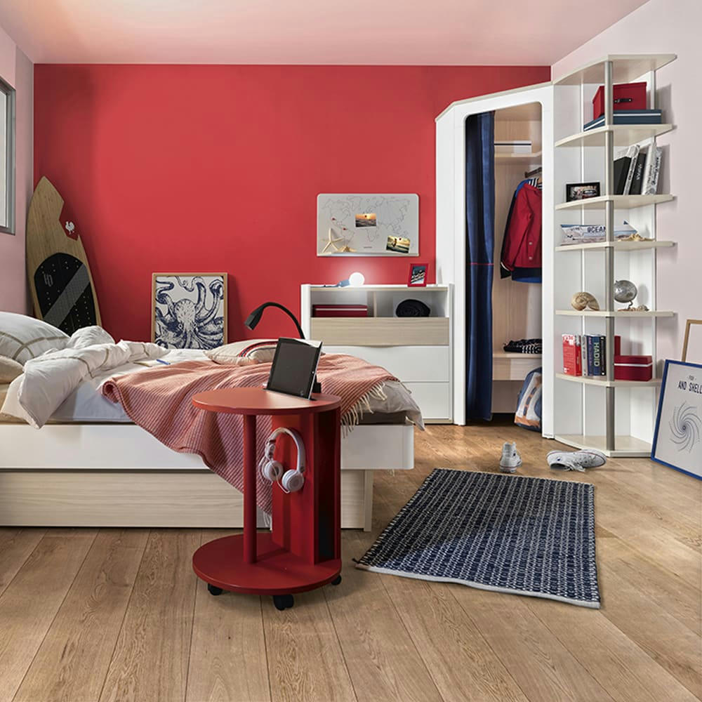 MISTRAL - Bloc 1 tiroir effet bois finition bois