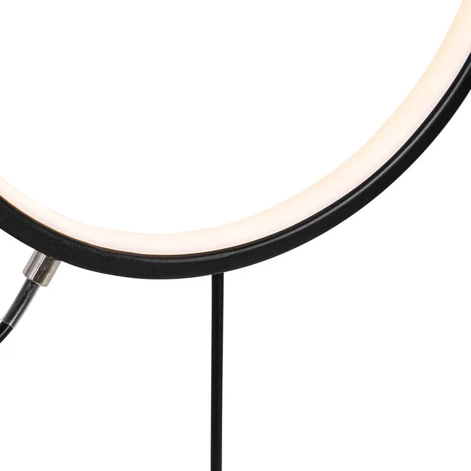 Qazqa solar lamp adalind zwart ge?ntegreerde led