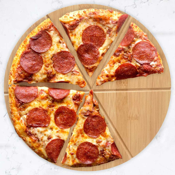 Taca deska bambusowa do pizzy 35cm KINGHOFF KH-1565