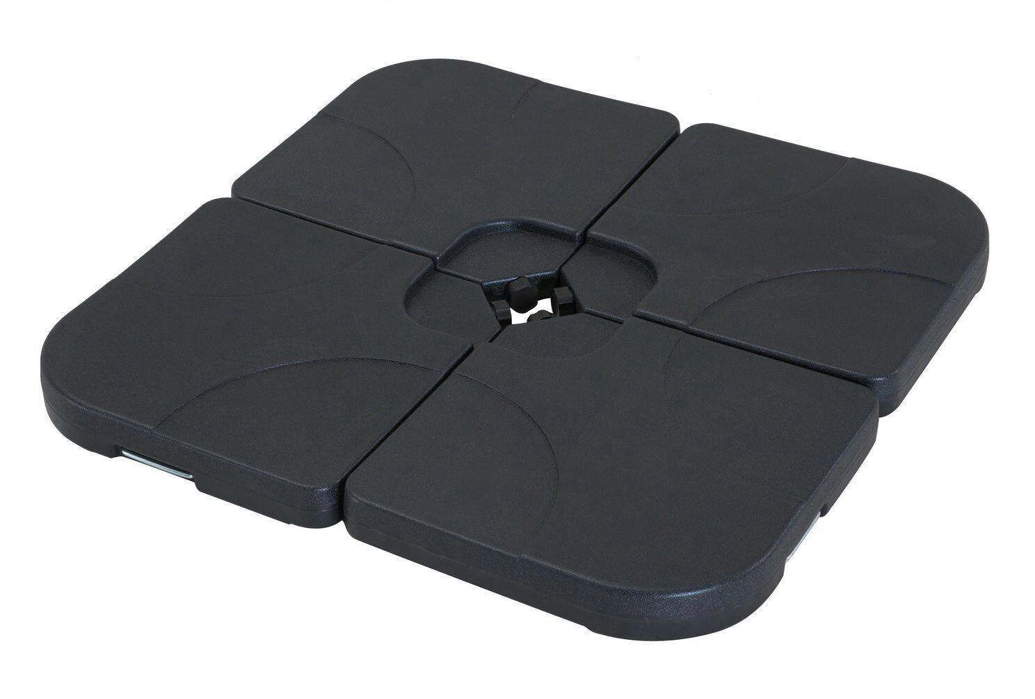 For Living Offset Patio Umbrella Base, Black, 19-lbs