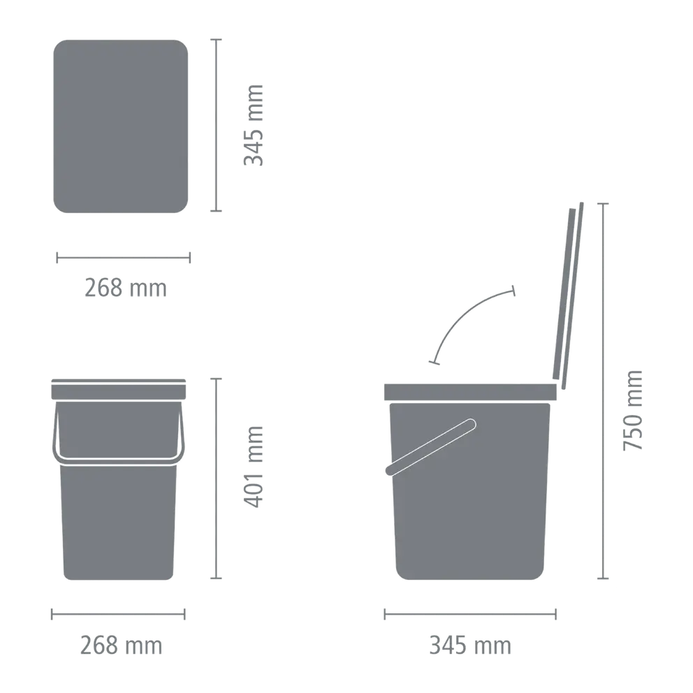 Abfalleimer Sort&Go