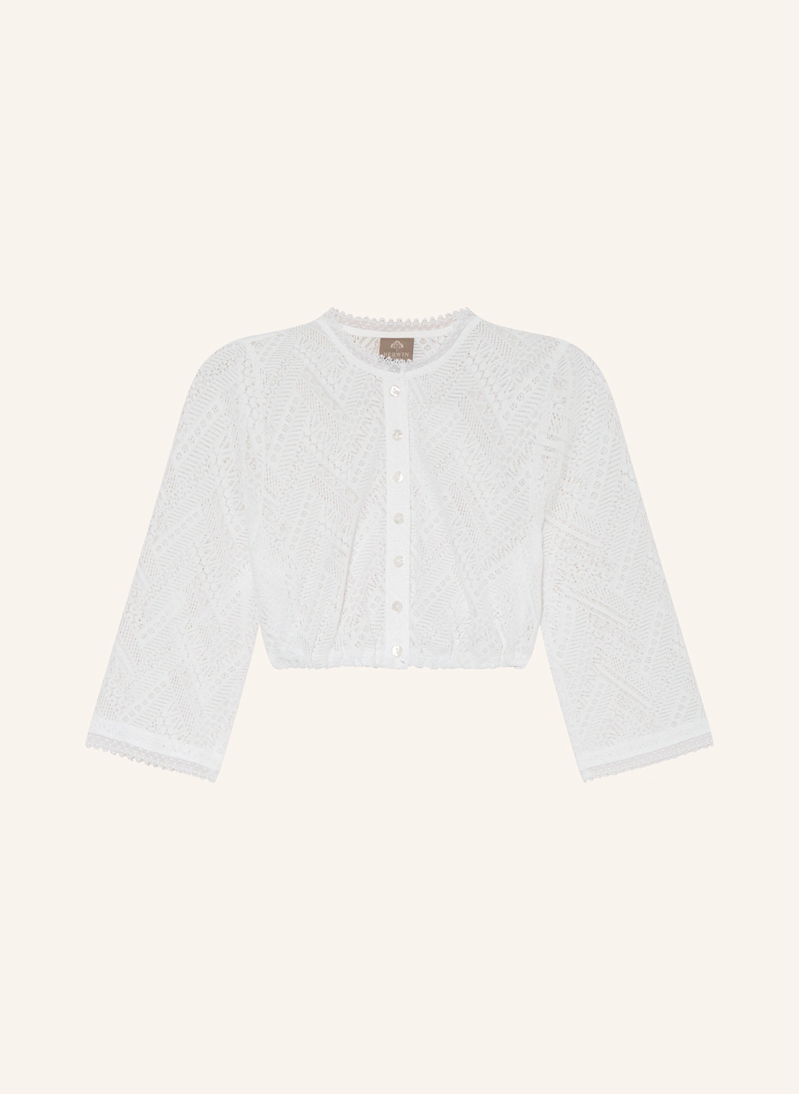 BERWIN & WOLFF Dirndlbluse aus Spitze mit 3/4-Arm
