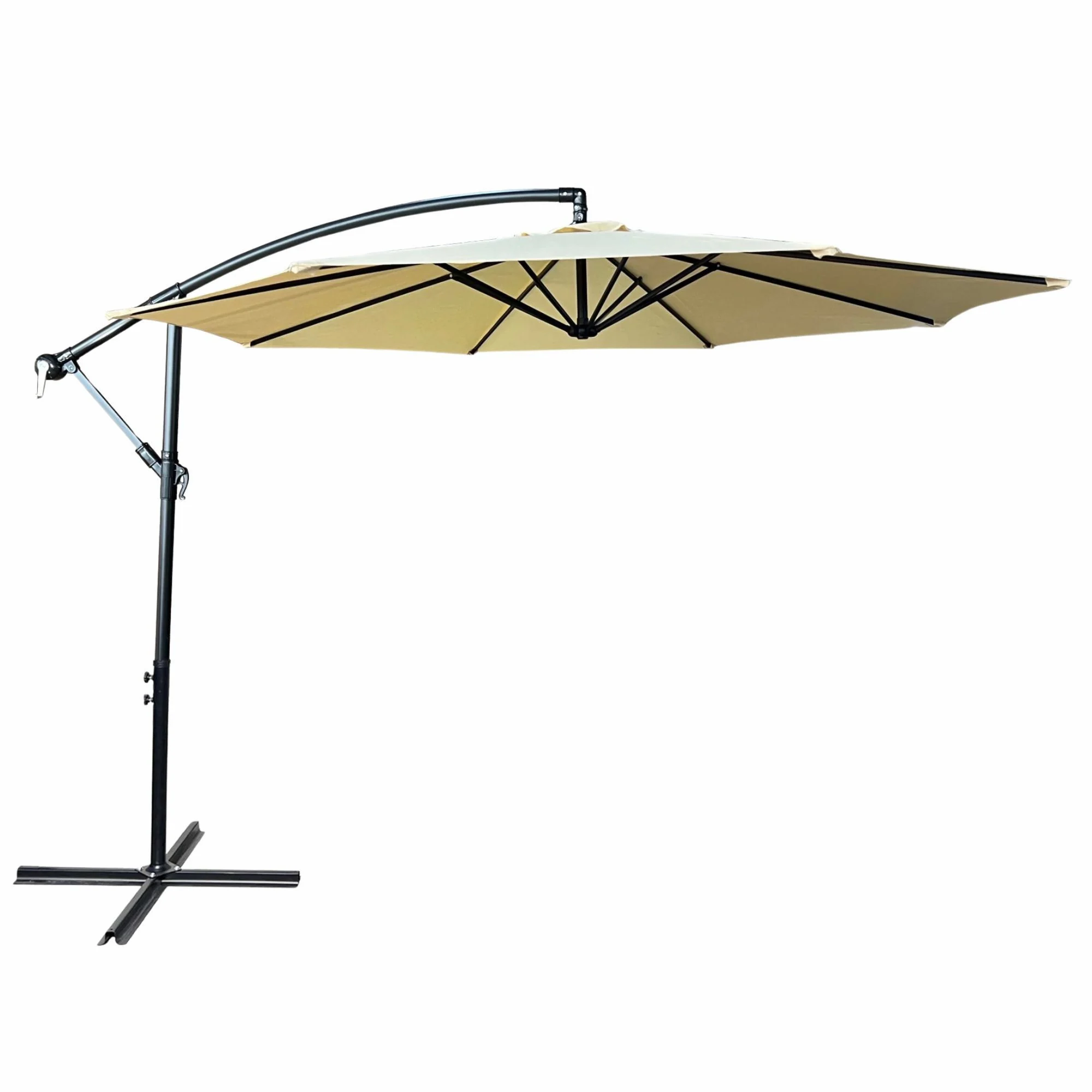 Parasol ogrodowy ASTER UV w kolorze beżowym300x300x45 cm