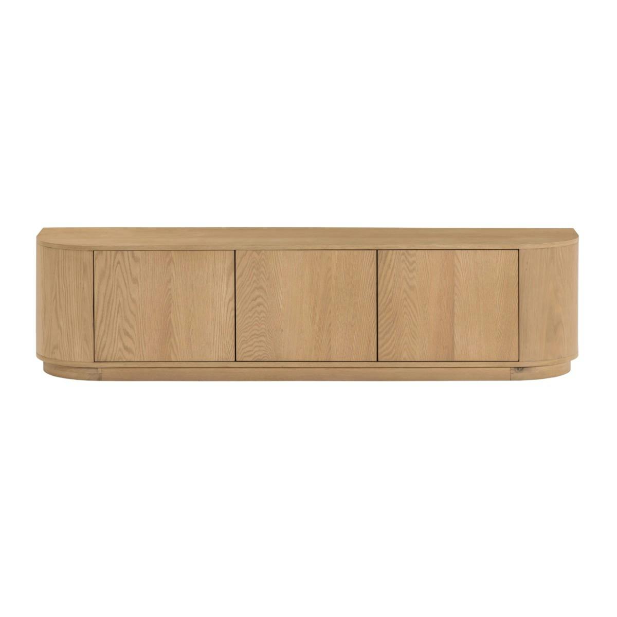Meuble TV design en chêne clair 3 portes LOREN