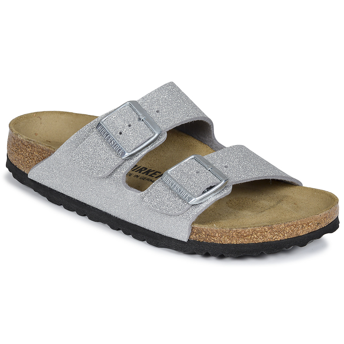 BIRKENSTOCK - Arizona - White / Glitter / Shiny / Glitter / Silver