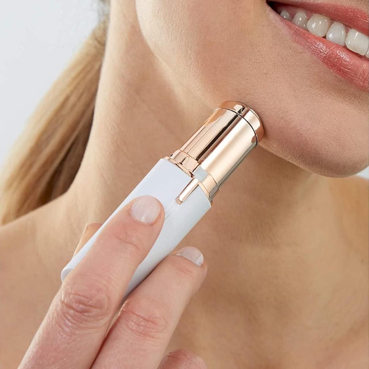 mysmartbuy Glamour Mini Facial Hair Remover - Battery Powered Portable Gentle Painless Hair Removal Tool - L10.5cm