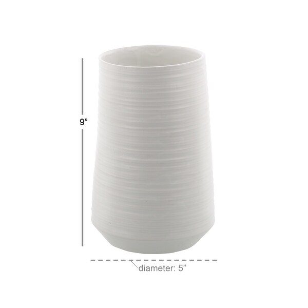 White Porcelain Contemporary Vase