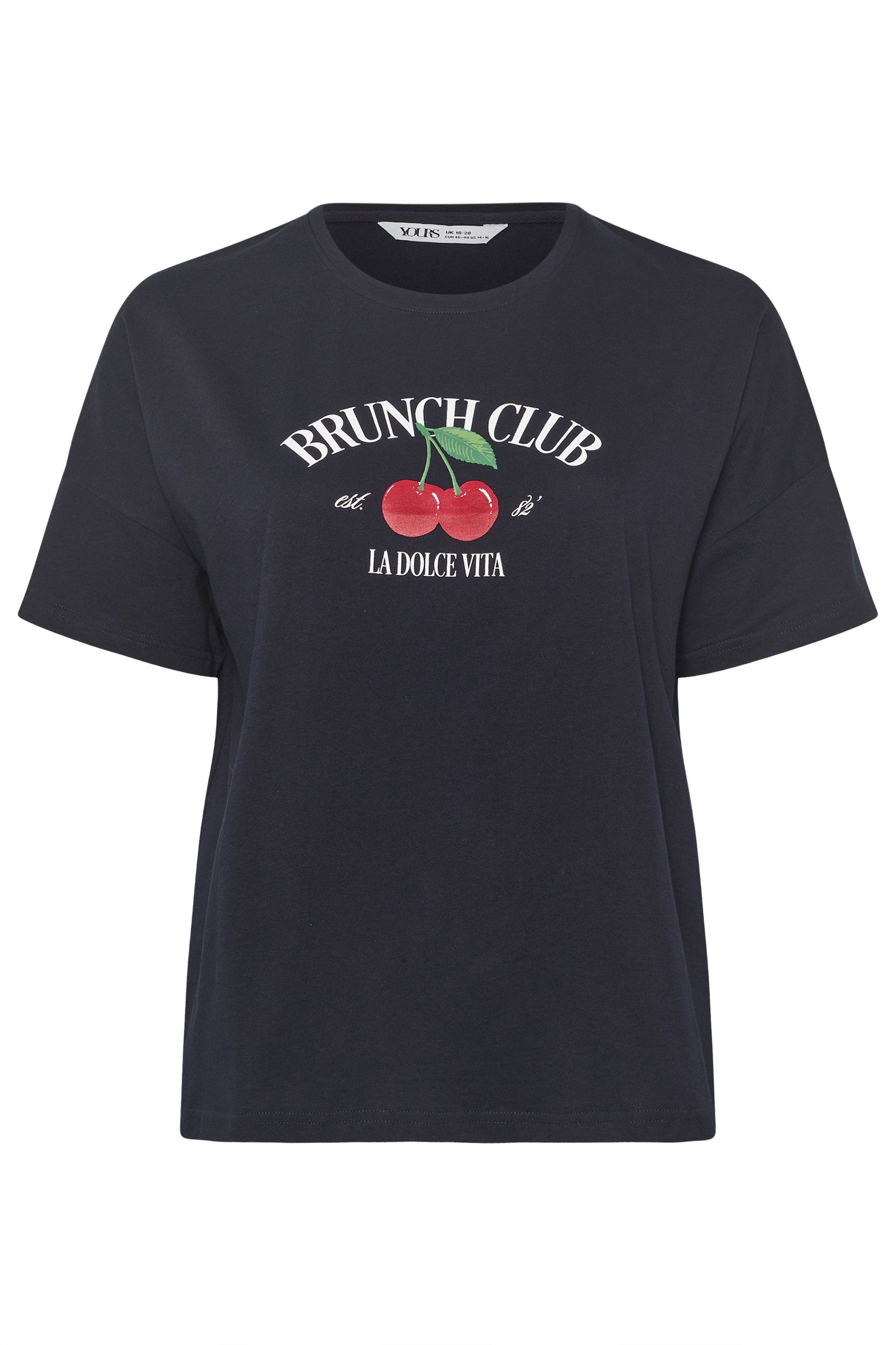 Yours Cherry Graphic Sleep Tee Top